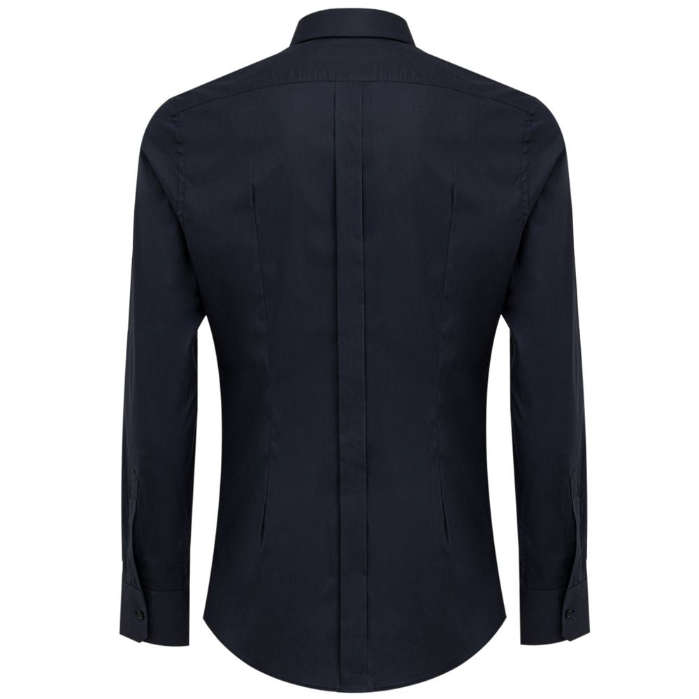Dolce & Gabbana Blue Cotton Shirt: A Touch of Italian Elegance
