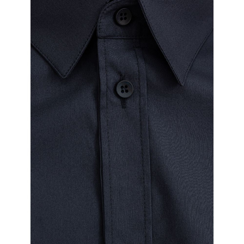 Dolce & Gabbana Blue Cotton Shirt: A Touch of Italian Elegance