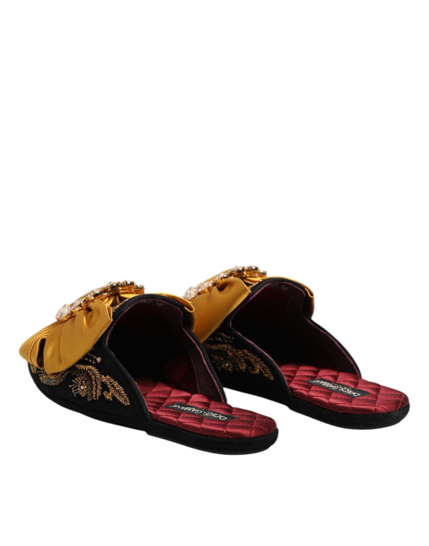 Dolce & Gabbana Multicolor Embellished Flat Sandals