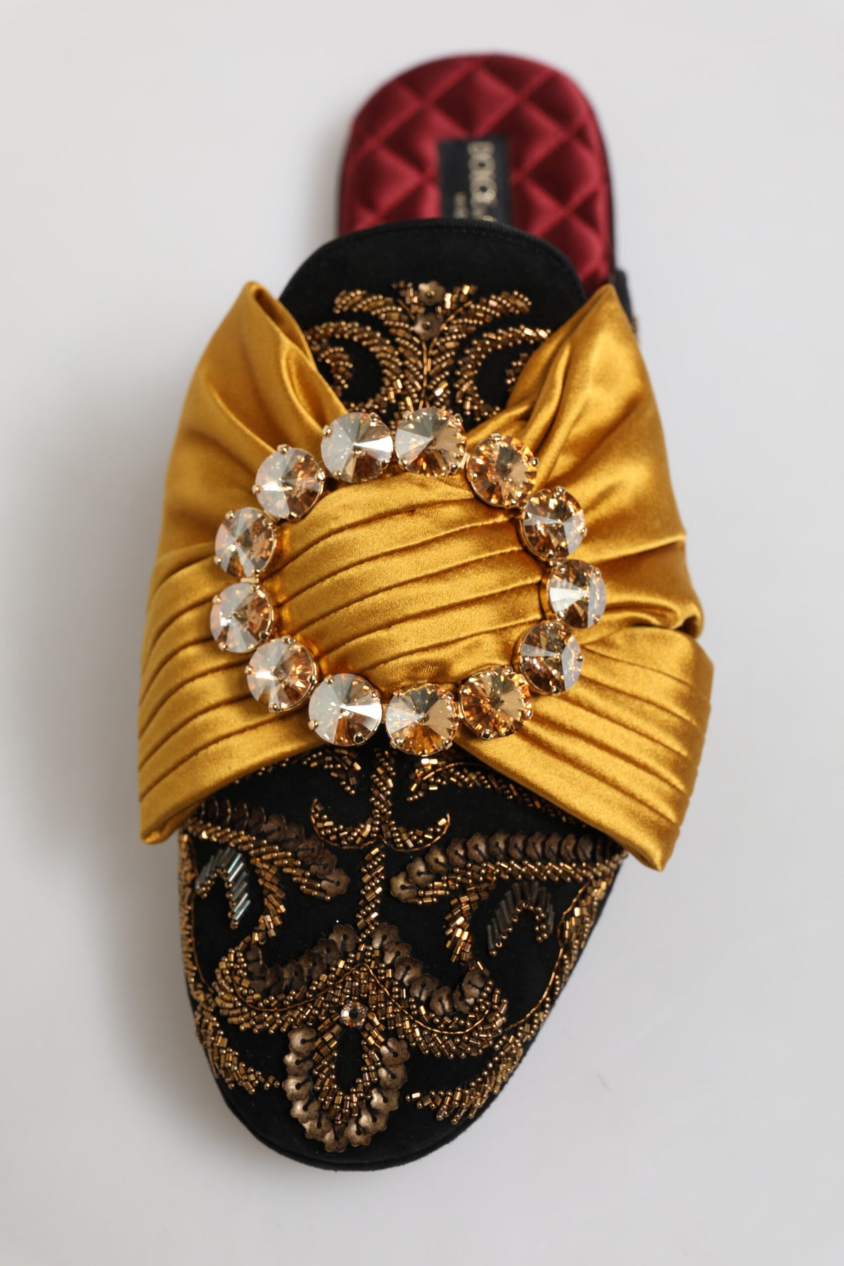 Dolce & Gabbana Multicolor Embellished Flat Sandals