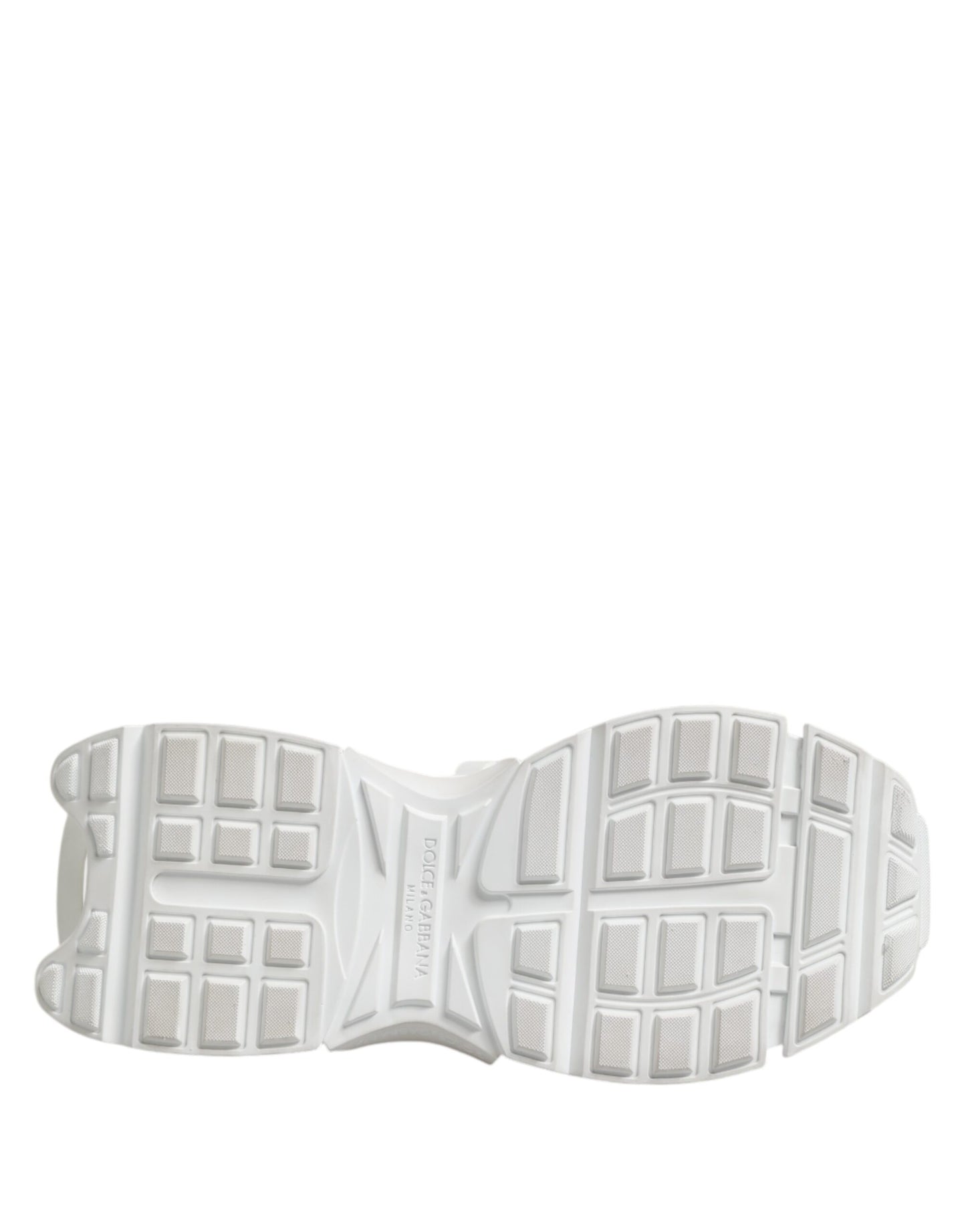 Dolce & Gabbana White Gray Low Top Space Sneakers