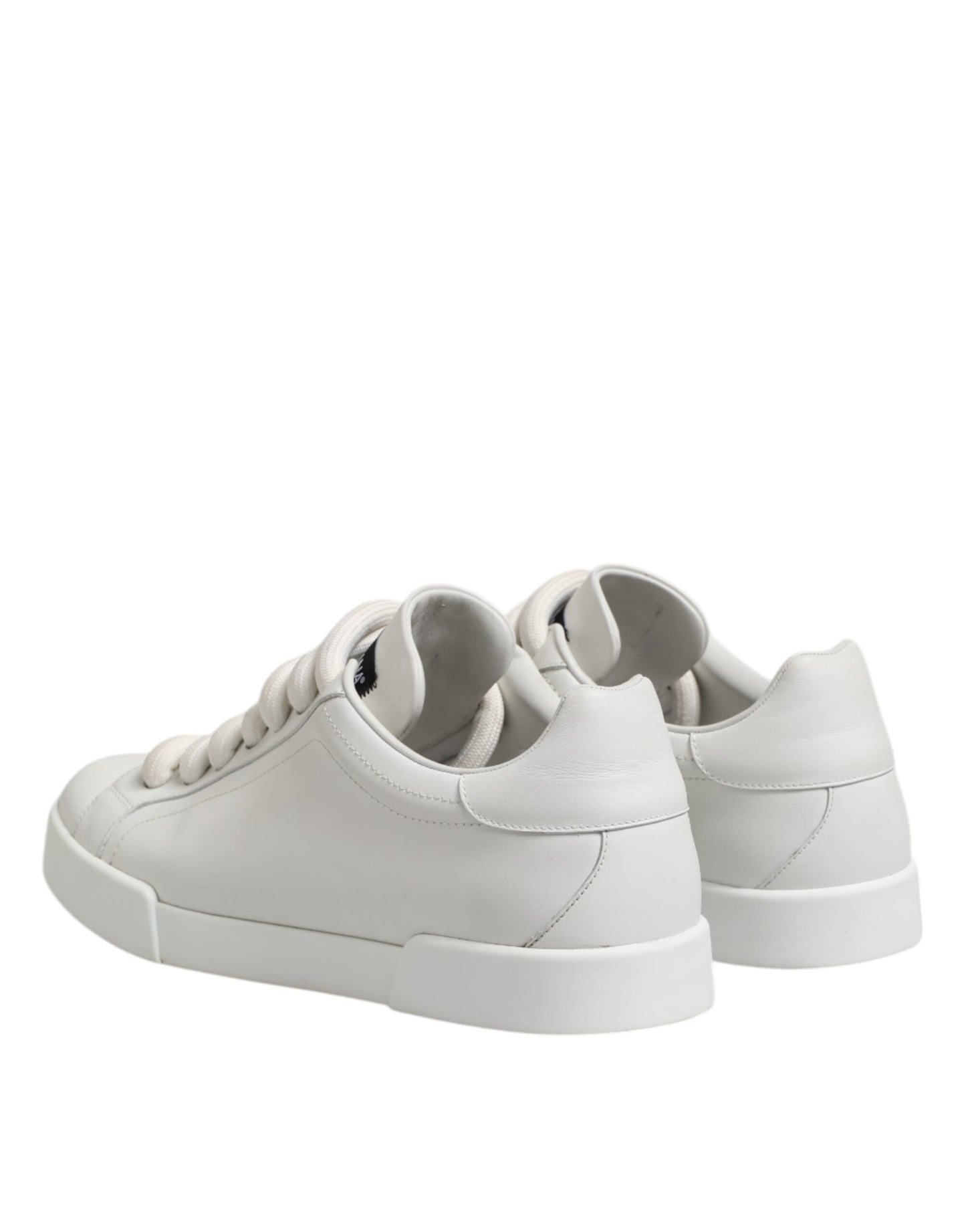 Dolce & Gabbana White Logo Lace Up Low Top Men Sneakers