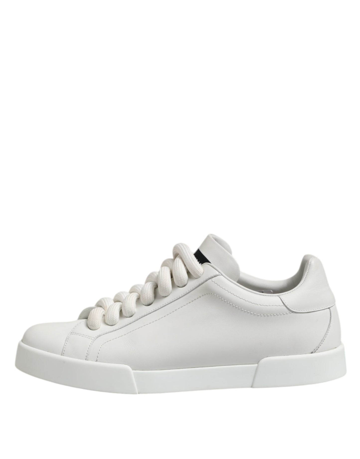Dolce & Gabbana White Logo Lace Up Low Top Men Sneakers