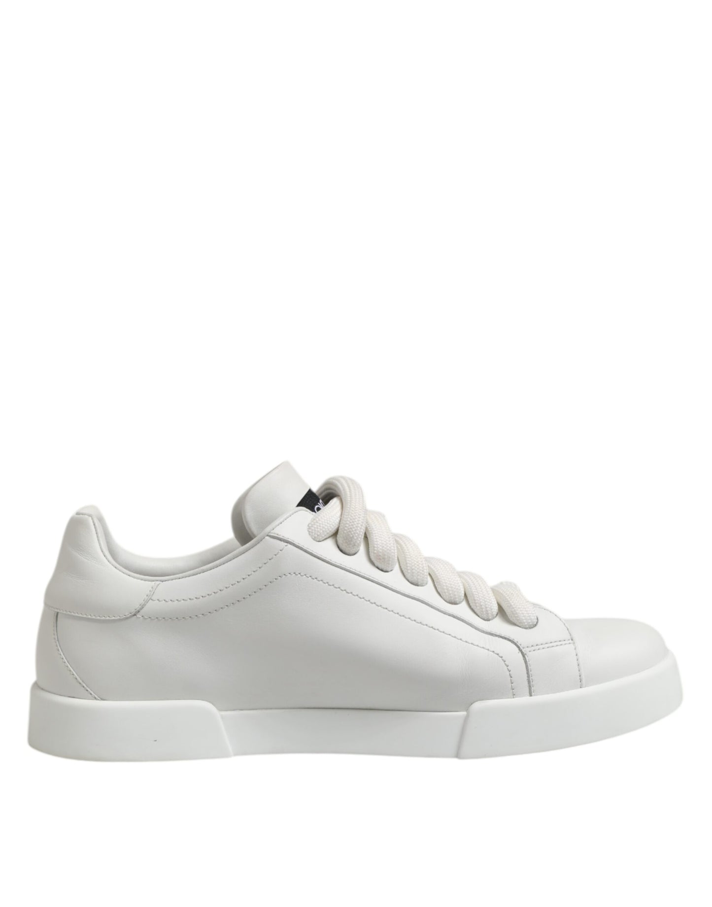 Dolce & Gabbana White Logo Lace Up Low Top Men Sneakers