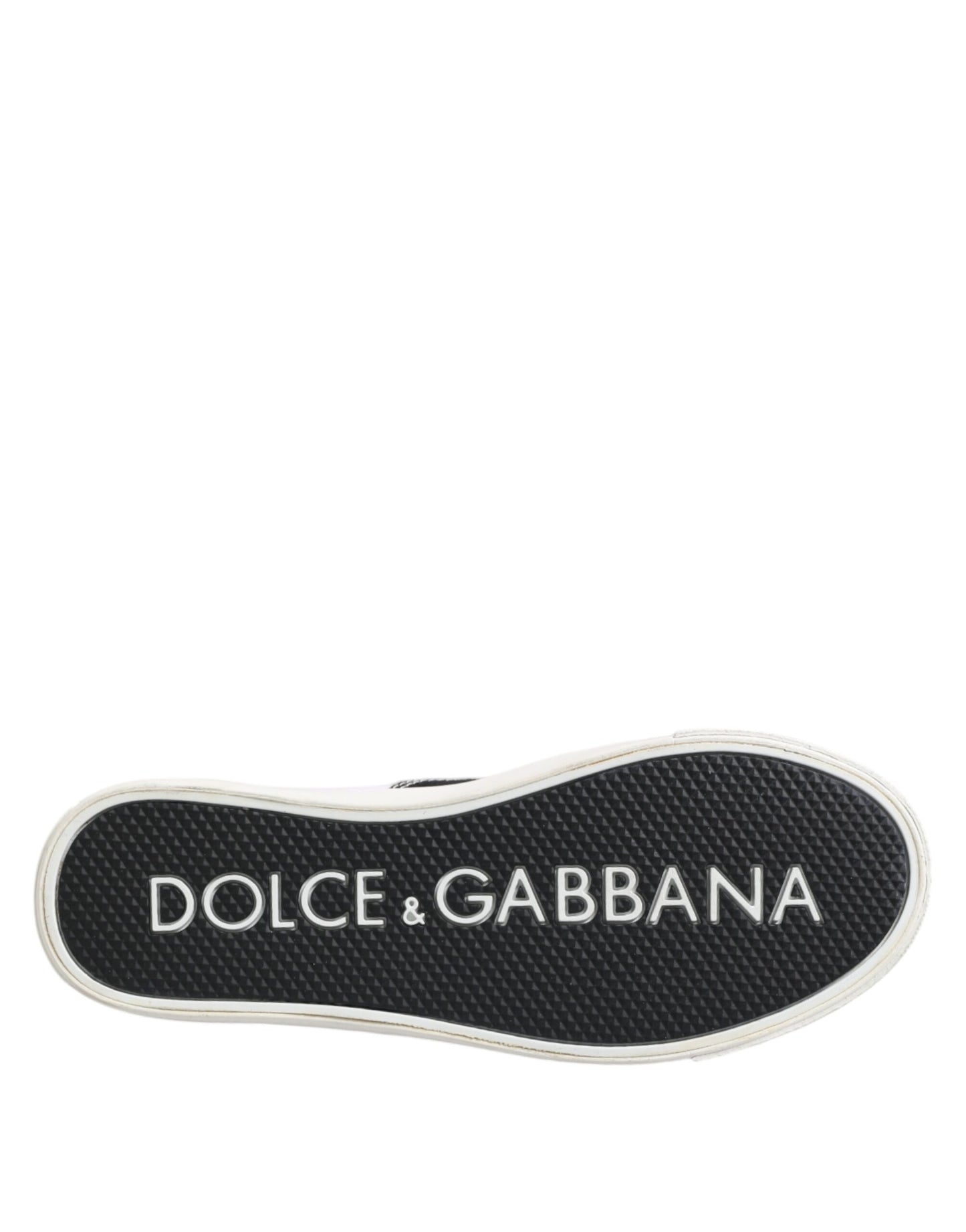Dolce & Gabbana Black Cotton Canvas Lace Up Men Sneakers