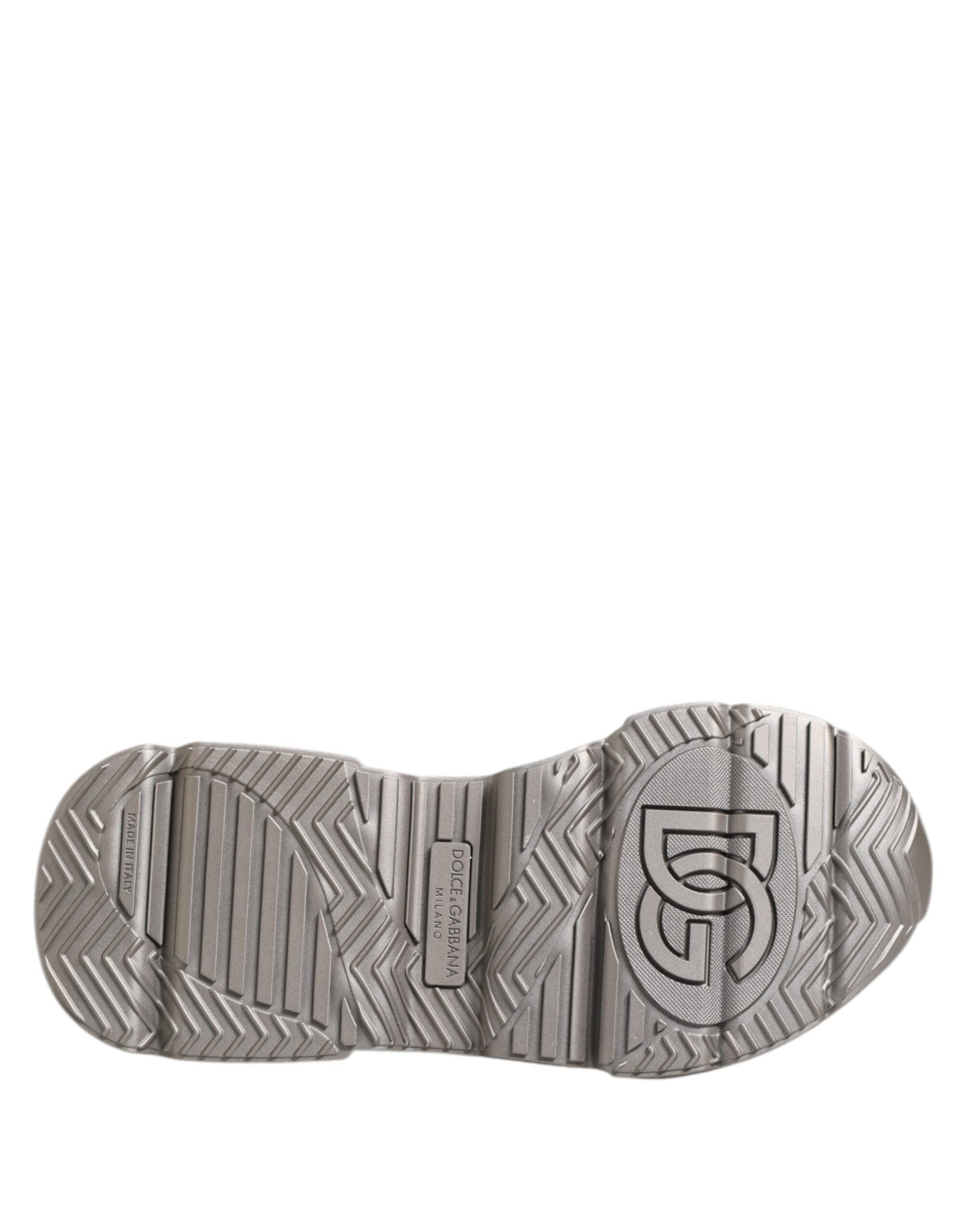 Dolce & Gabbana Silver DAYMASTER Leather Sneakers for Men