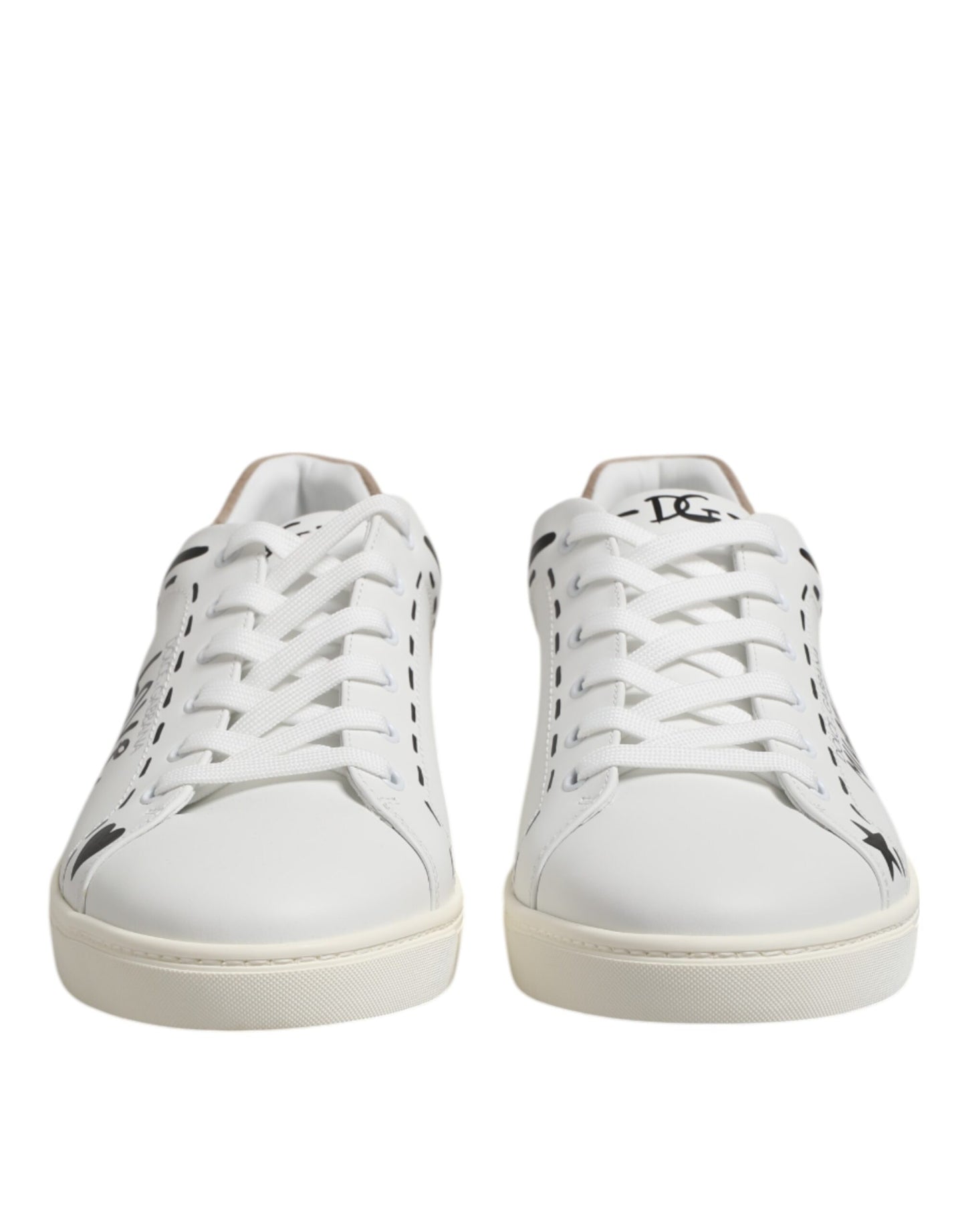 Dolce & Gabbana White Leather MILANO Low Top Sneakers