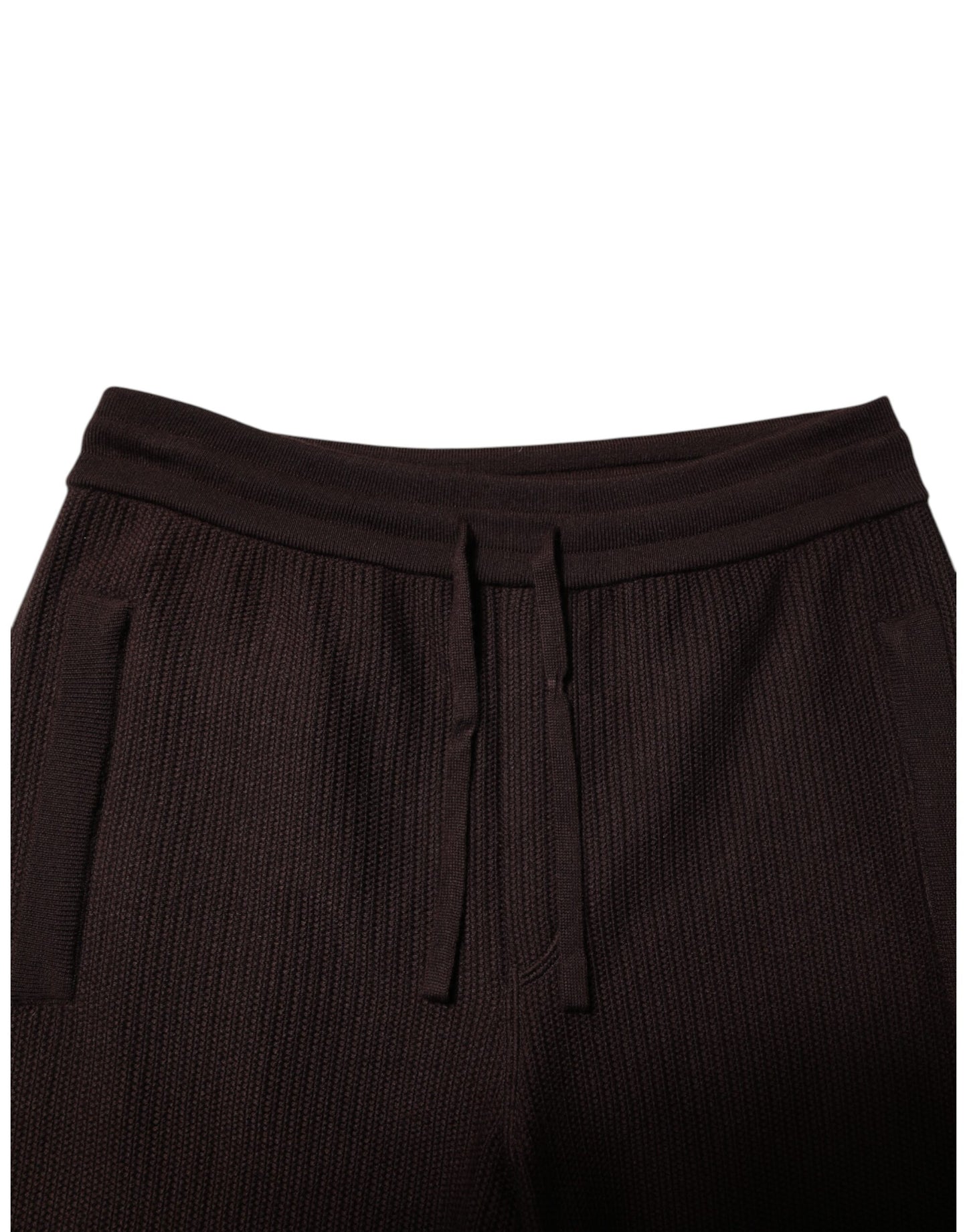 Dolce & Gabbana Brown Cashmere Men Jogger Sweatpants