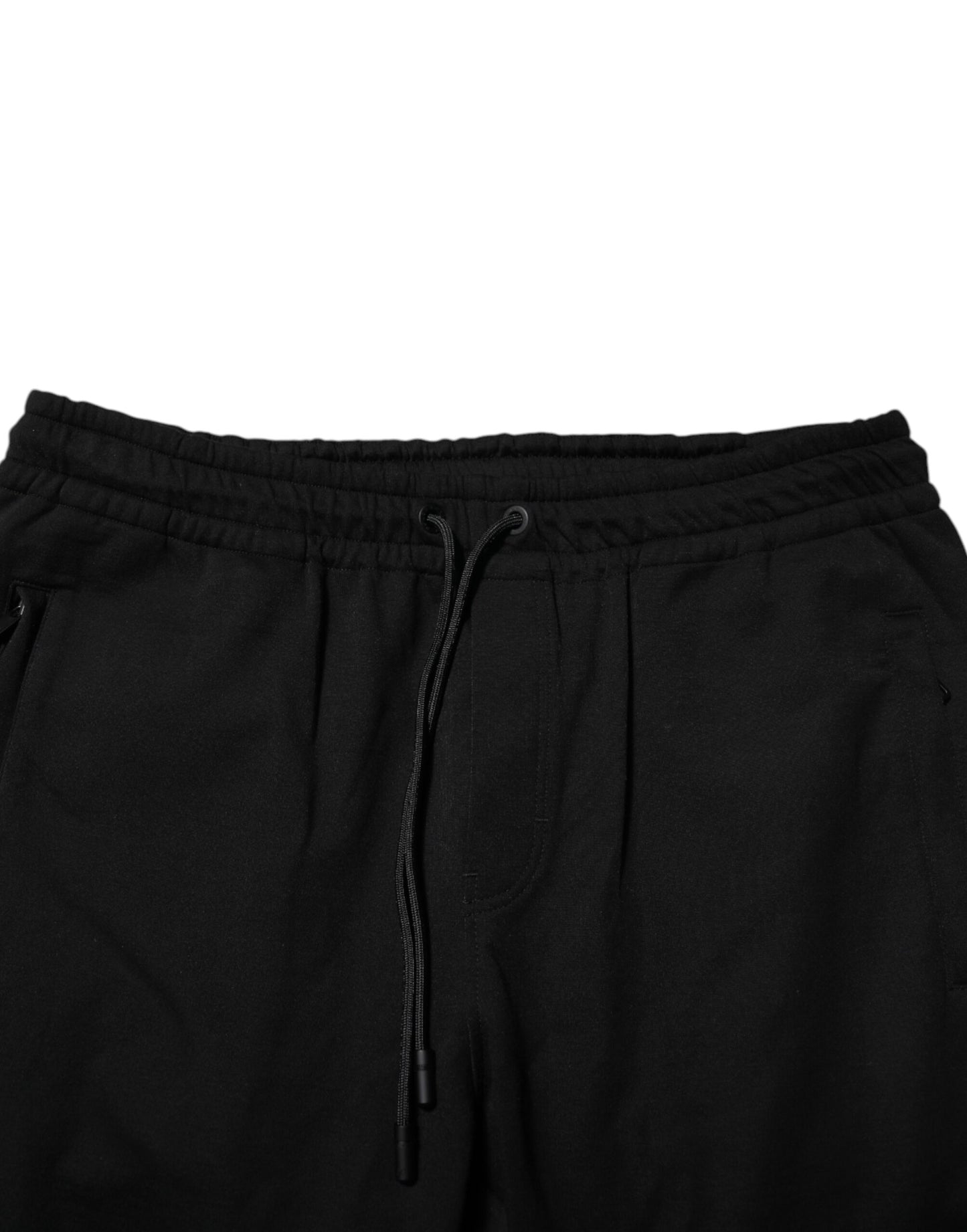 Dolce & Gabbana Black Cotton Men Jogger Sweatpants