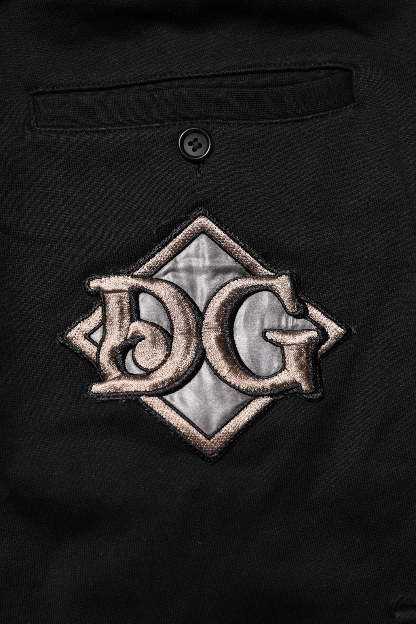 Dolce & Gabbana Black Cotton Logo Jogger Sweatpants