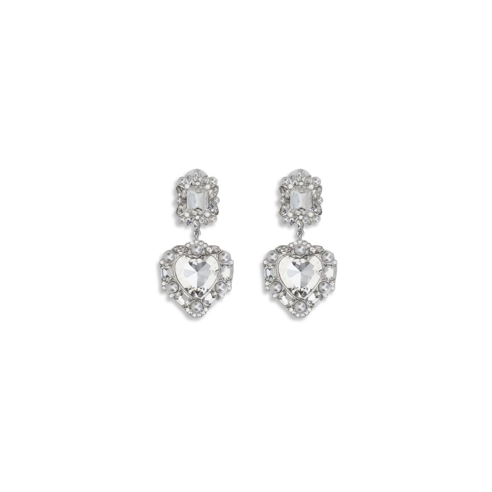 Self-Portrait Heart-Shaped Pendant Earrings