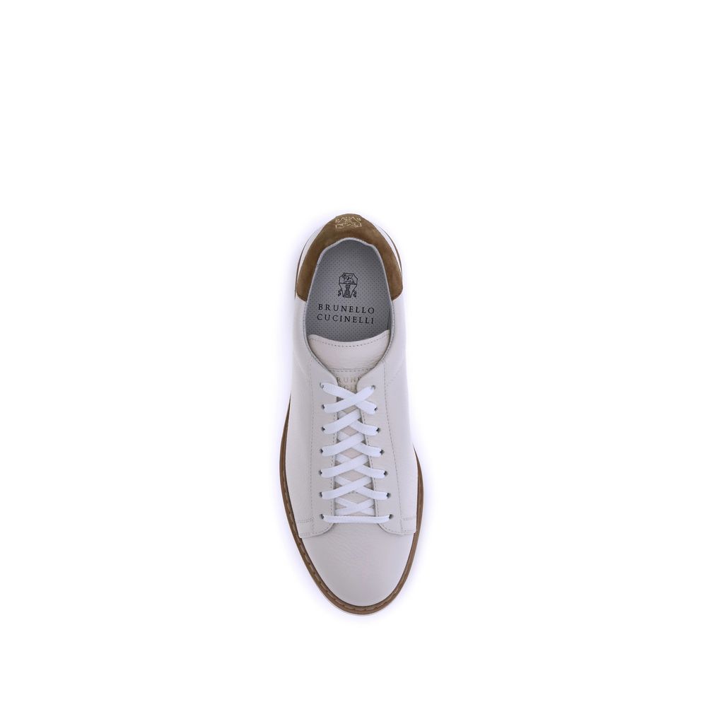 Brunello Cucinelli Leather Sneakers: Elegant Comfort Redefined