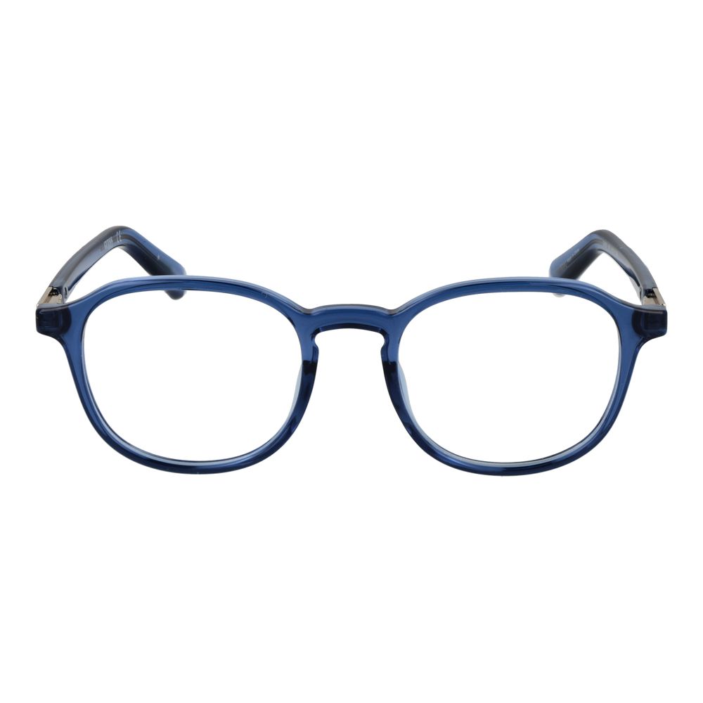 Guess Blue Unisex Optical Frames – Round Full-Rim Design