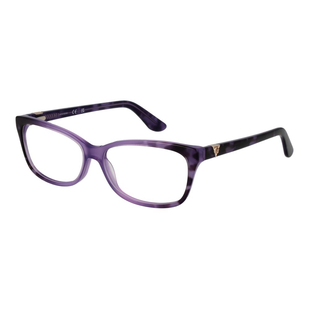 Guess Women’s Optical Frames – Purple Rectangle Design, 56mm