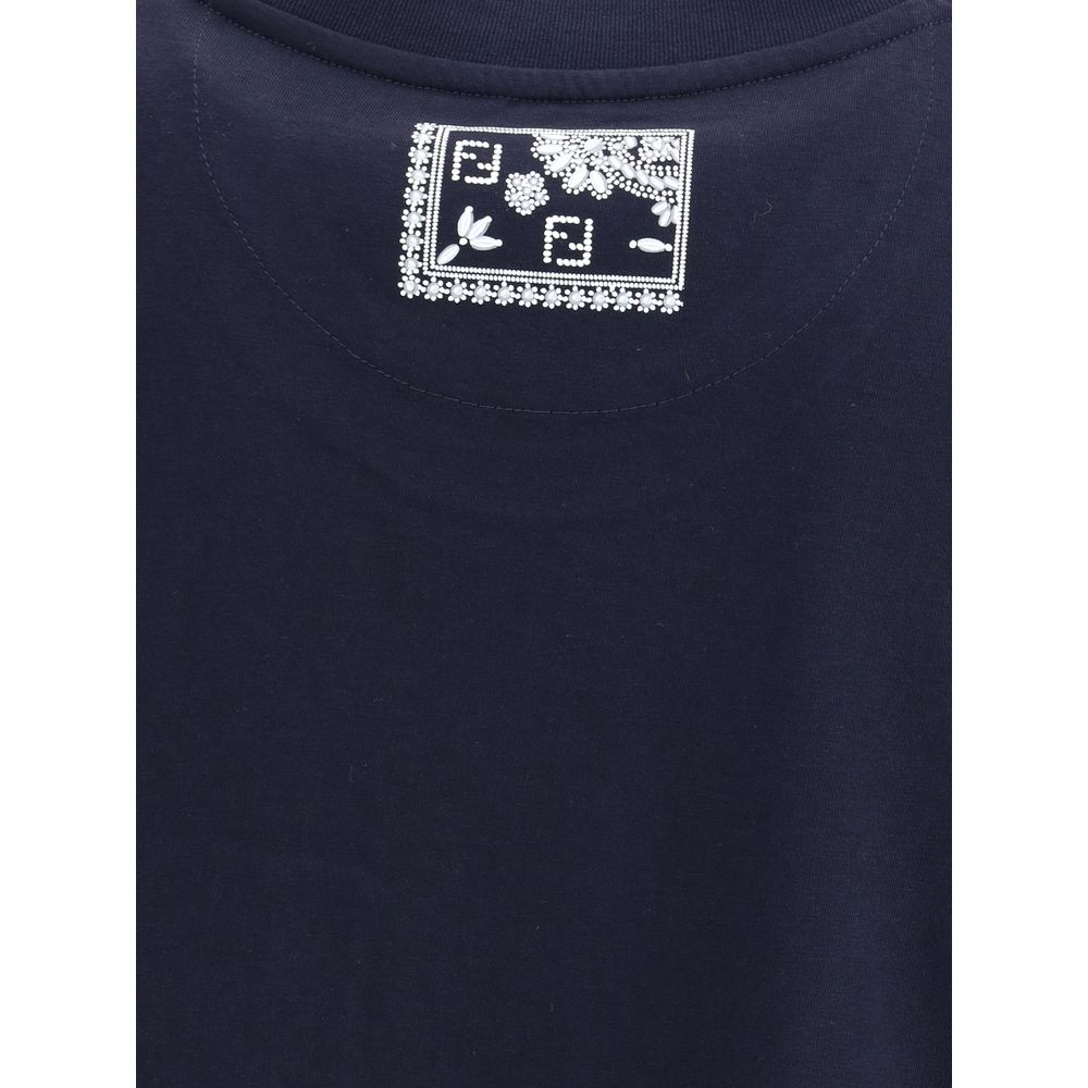 Fendi Bandana Print Pocket Cotton T-Shirt