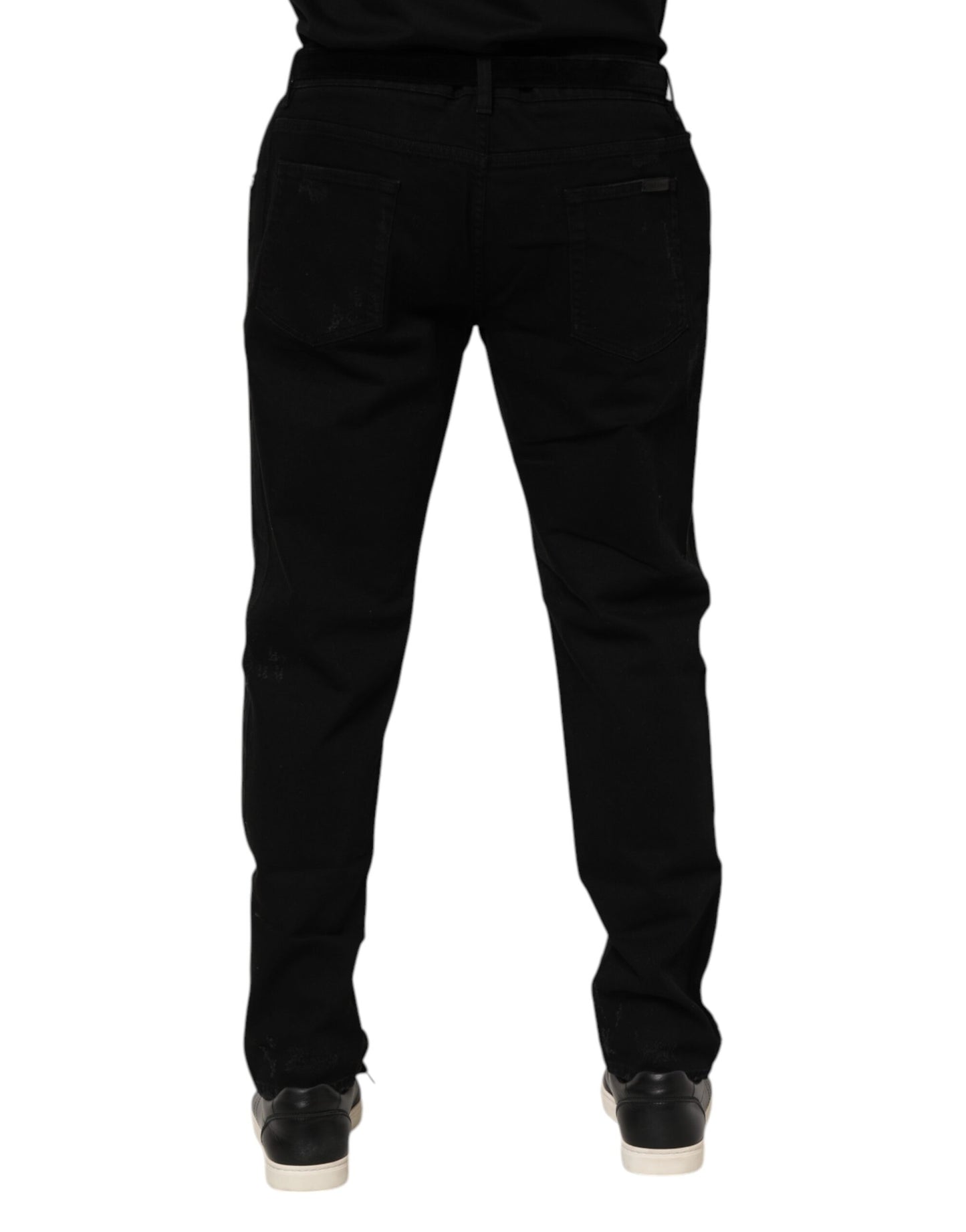 Dolce & Gabbana Black Cotton Skinny Denim Jeans