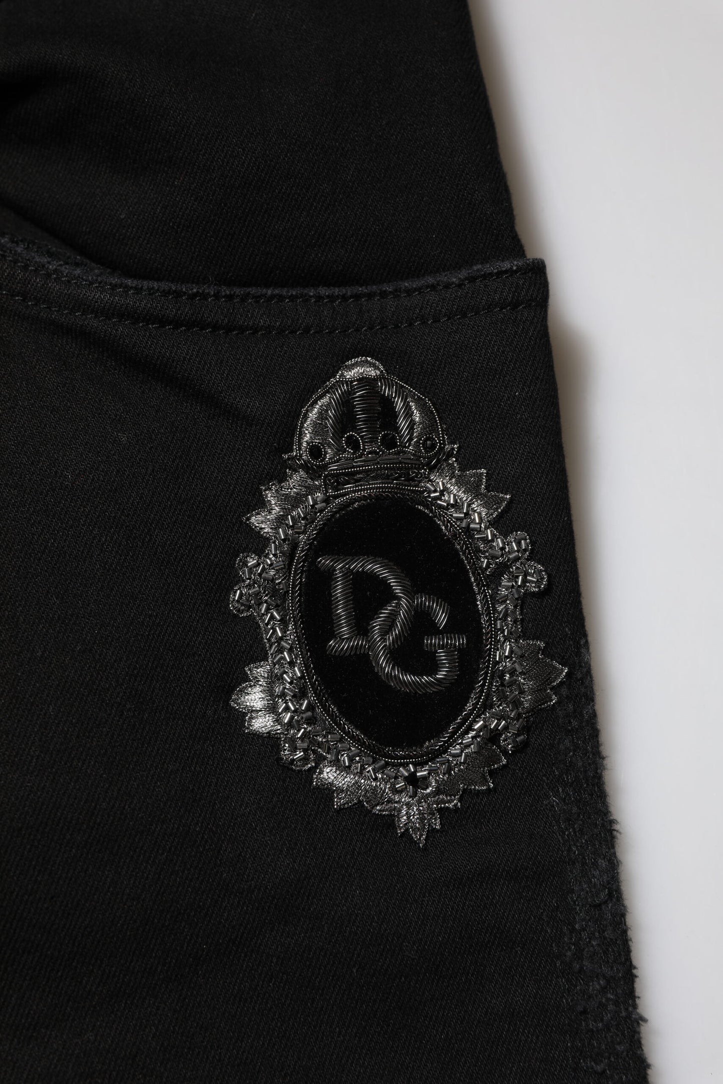 Dolce & Gabbana Black Cotton Skinny Denim Jeans