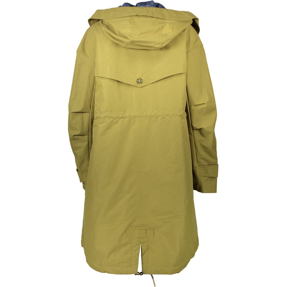 Gant Green Cotton Parka Jacket with Hood