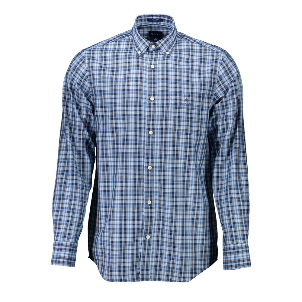 Gant Blue Cotton Shirt - Timeless Style and Comfort