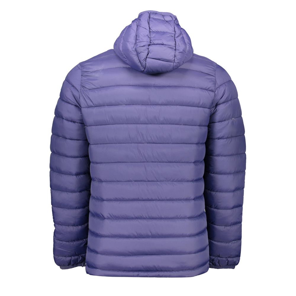 Sergio Tacchini Blue Polyester Jacket with Hood