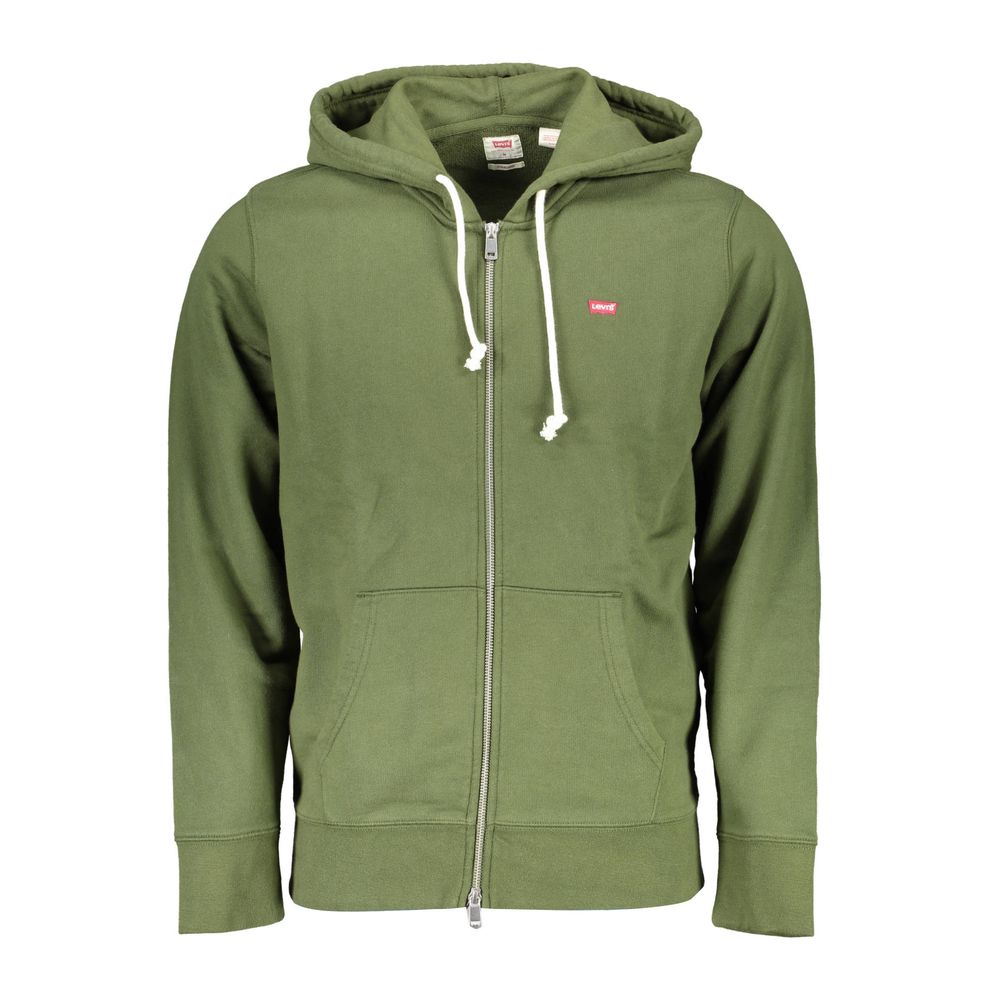 Levi's Green Cotton Hooded Sweatshirt