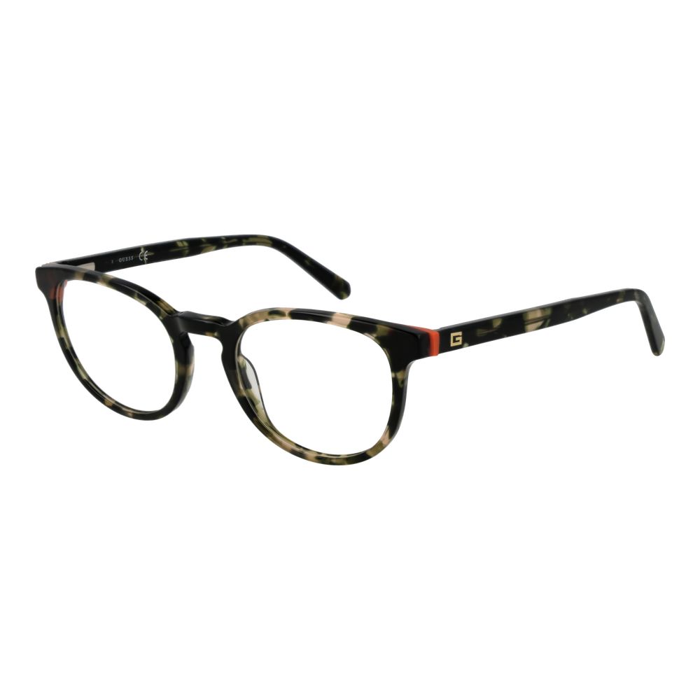 Guess Men’s Optical Glasses – Green Round Frame, 49mm