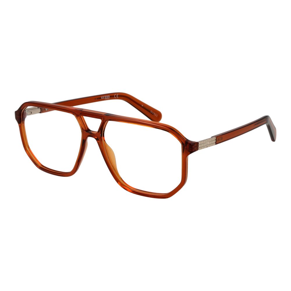 Guess Brown Unisex Optical Glasses – Brown Full-Rim Frame, 57mm