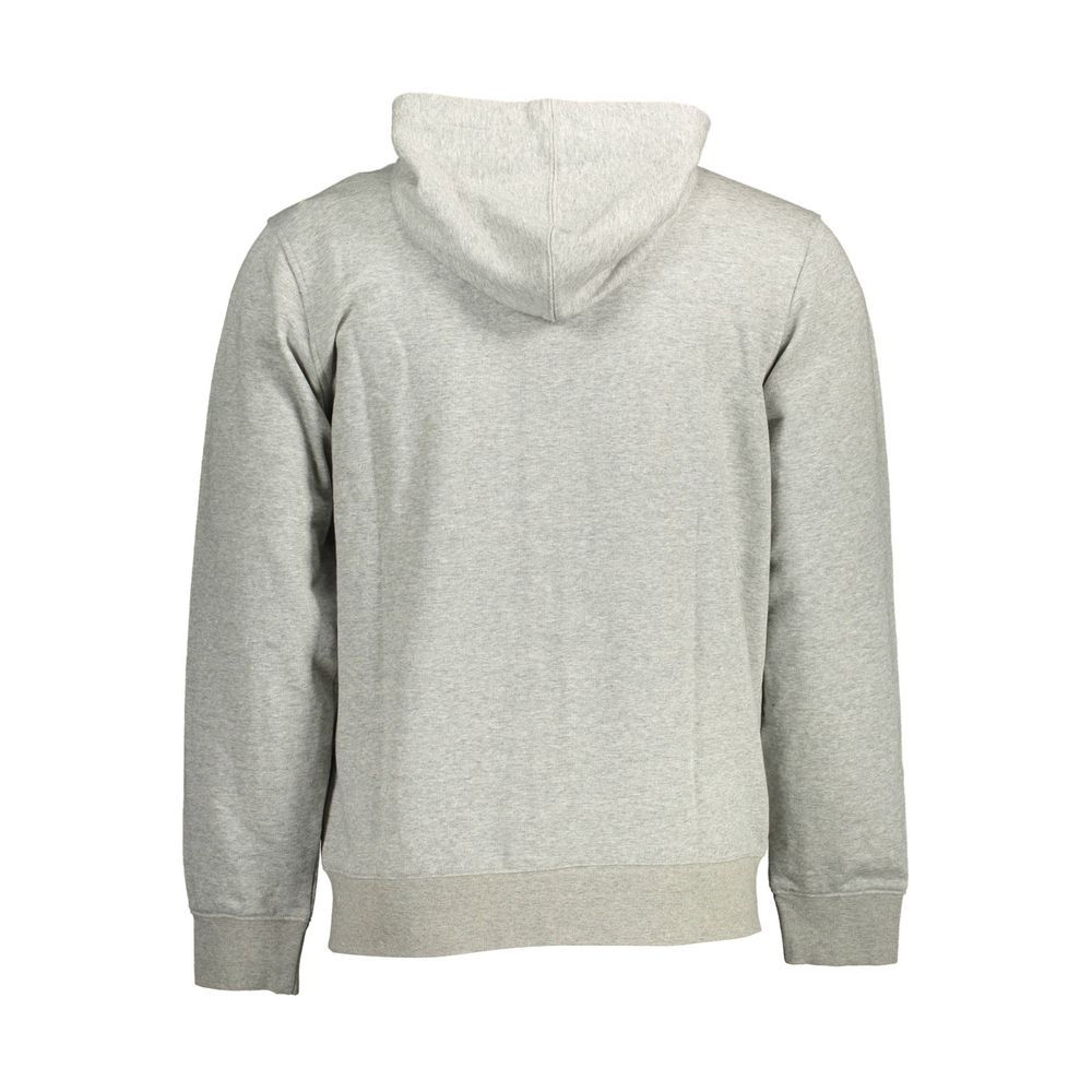 Calvin Klein Gray Cotton Hoodie Sweatshirt