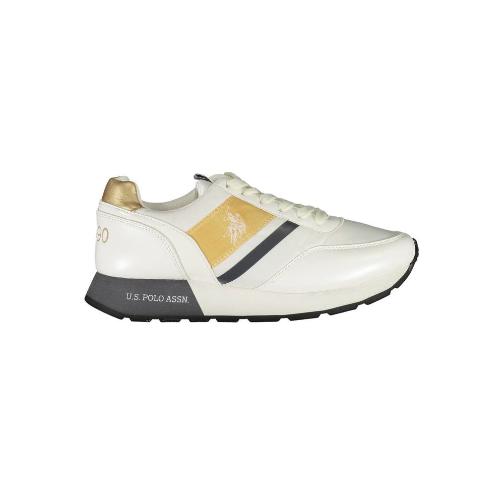 U.S. POLO ASSN. White Polyester Sneakers