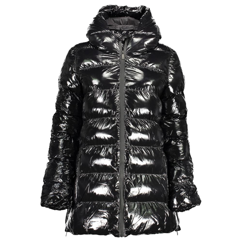 U.S. POLO ASSN. Black Polyester Jacket with Hood