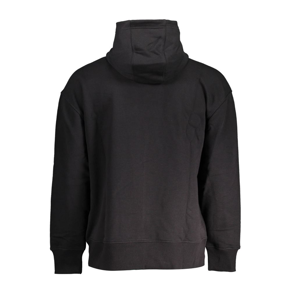 Tommy Hilfiger Black Cotton Hoodie Sweatshirt