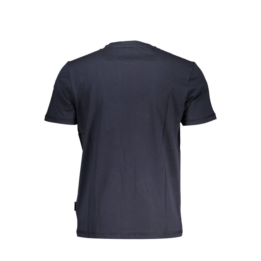 Napapijri Blue Cotton T-Shirt: Effortless Urban Adventure