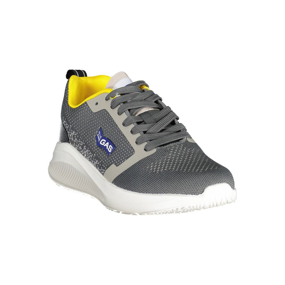 Gas Gray Polyester Sneakers - Stylish Comfort for Every Step