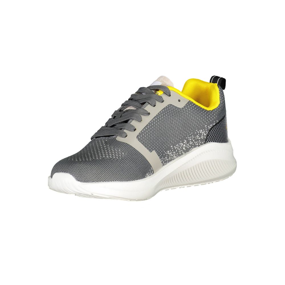 Gas Gray Polyester Sneakers - Stylish Comfort for Every Step