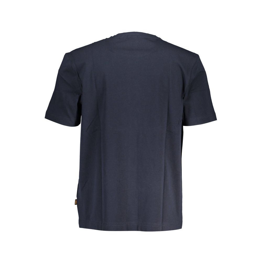 Hugo Boss Blue Cotton T-Shirt - Effortless Style