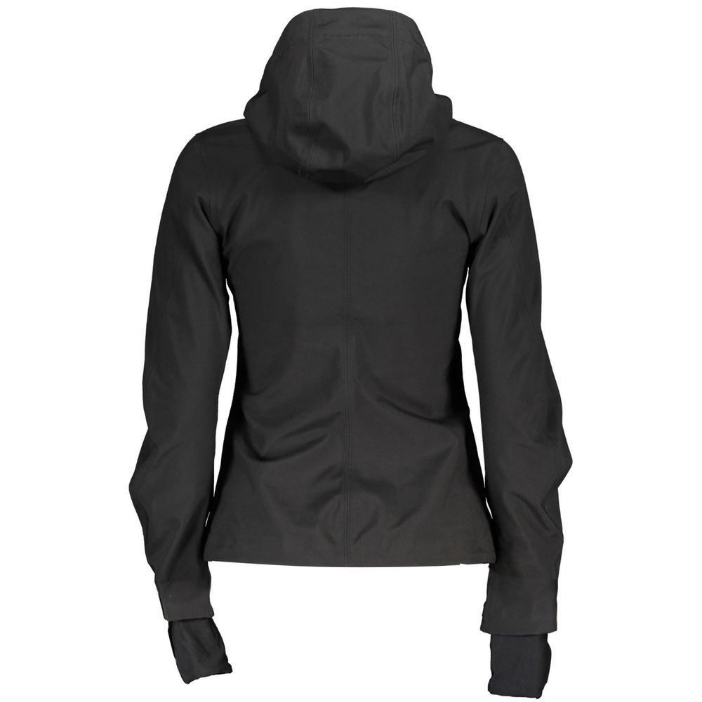 K-WAY Black Polyester Hooded Jacket
