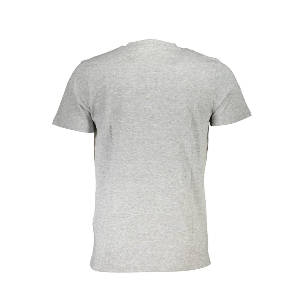 Cavalli Class Gray Cotton T-Shirt: Bold Urban Style