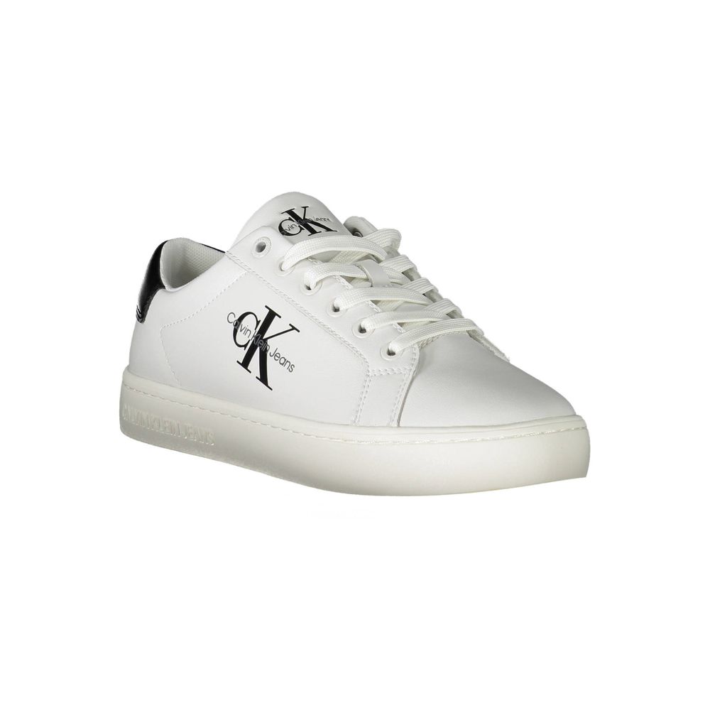 Calvin Klein White Polyester Sneakers