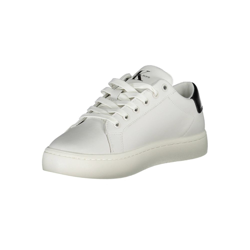Calvin Klein White Polyester Sneakers