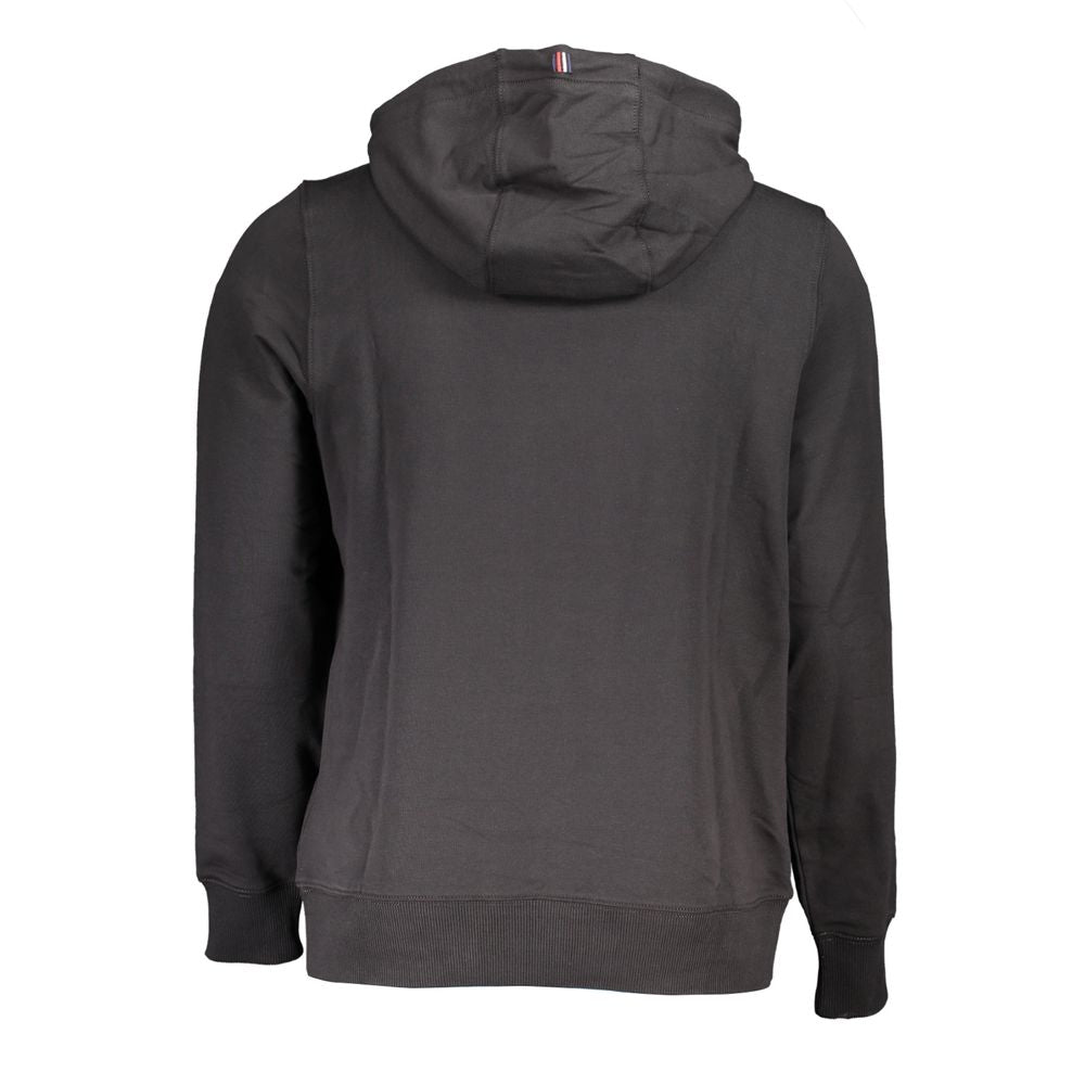 Tommy Hilfiger Black Cotton Hoodie Sweatshirt