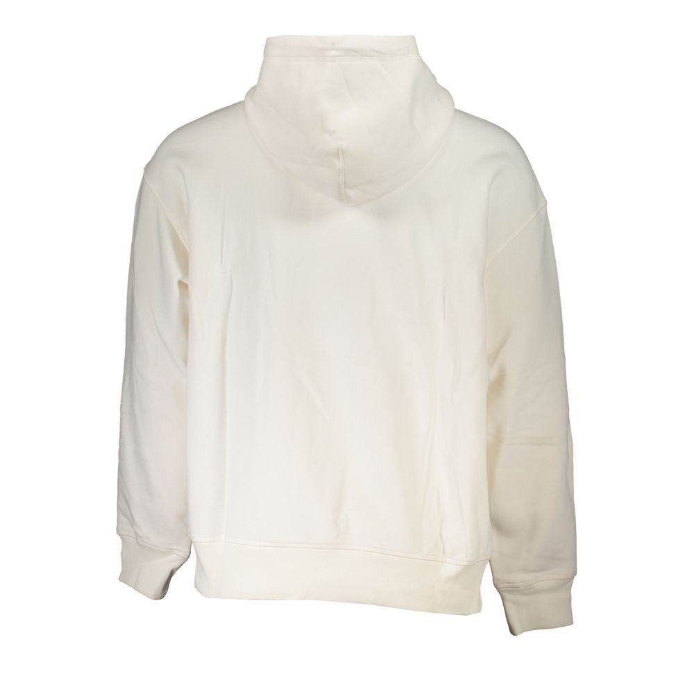 Tommy Hilfiger White Cotton Hoodie Sweatshirt