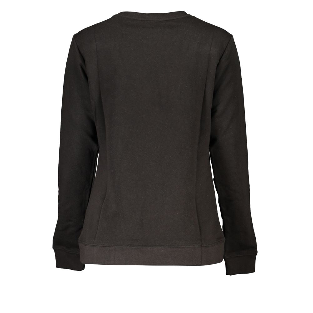 Cavalli Class Black Cotton Sweater - Bling It On