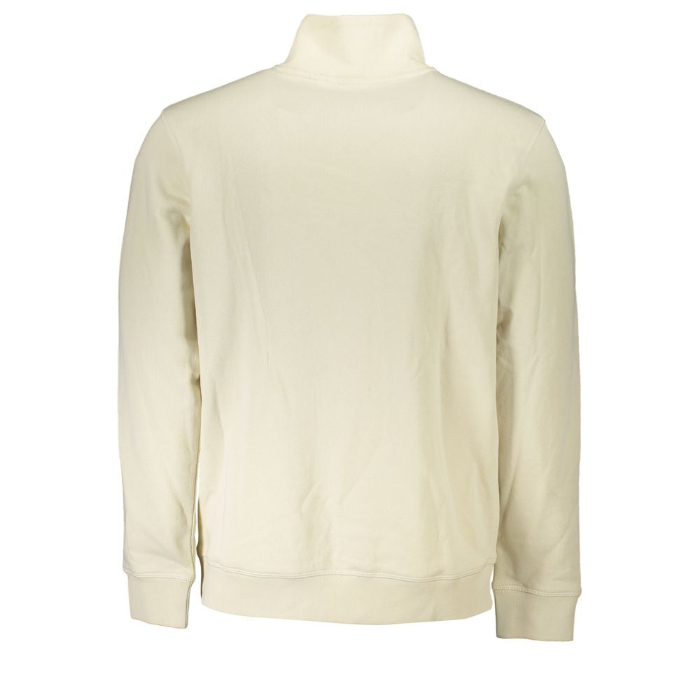 Hugo Boss Beige Cotton Sweater - Stylish Comfort Redefined