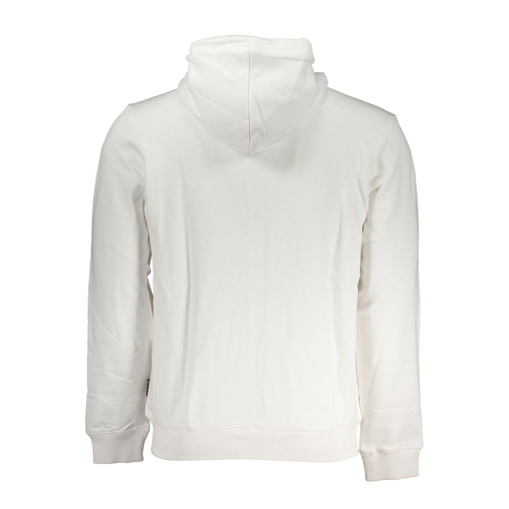 Napapijri White Cotton Sweater - Stylish Comfort Meets Versatility