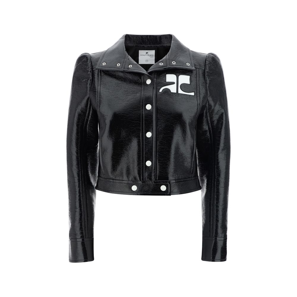 Stylish Cropped Cotton Jacket by Courrèges