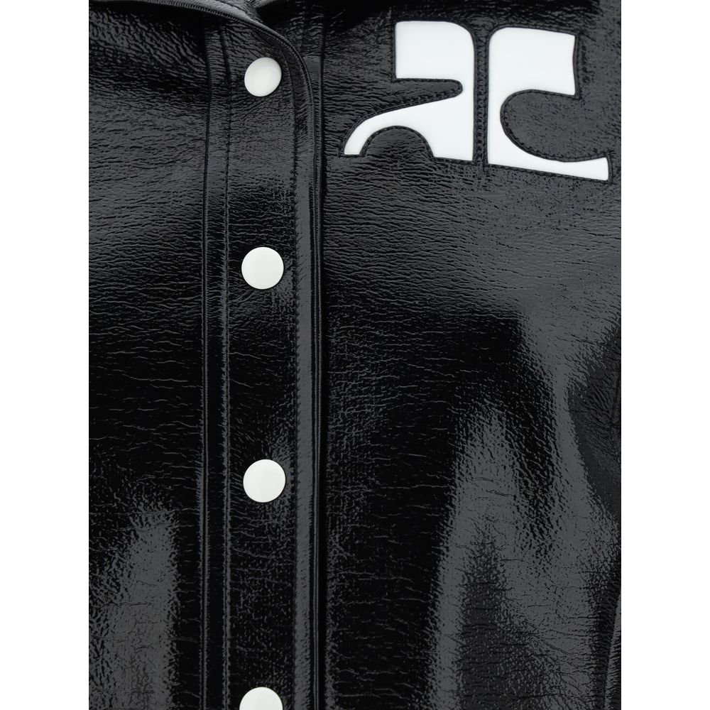 Stylish Cropped Cotton Jacket by Courrèges