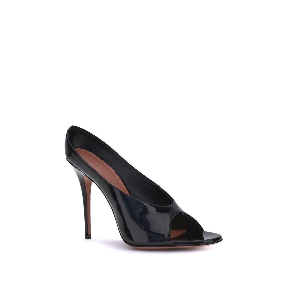 Amina Muaddi Anok Leather Sandals - Seductive Elegance