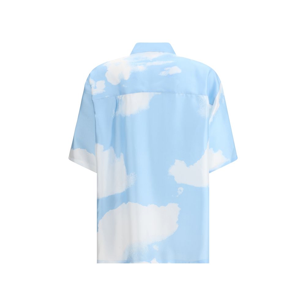 Moschino Silk Camicia - Oversized Cuban Collar Shirt