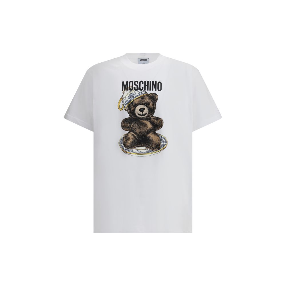 Moschino Cotton T-Shirt with Bear Print