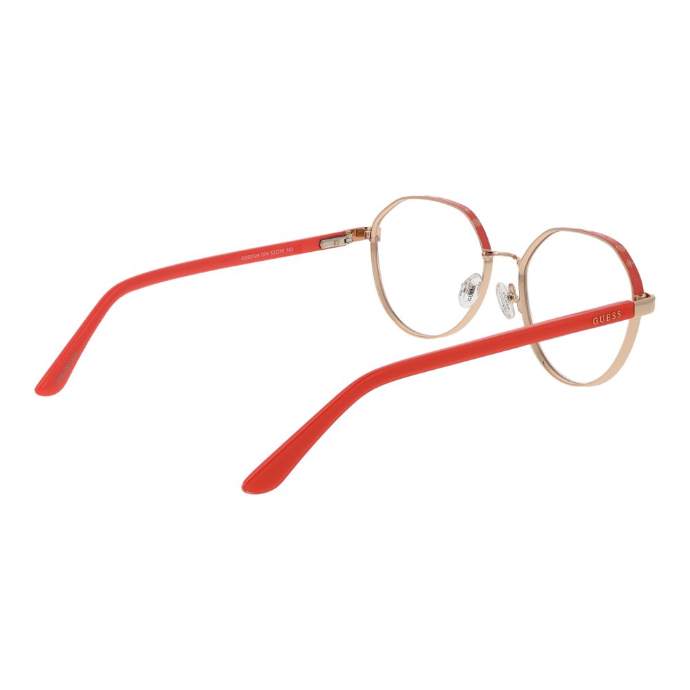 Guess Women’s Optical Frames – Gold Round Design, 53mm